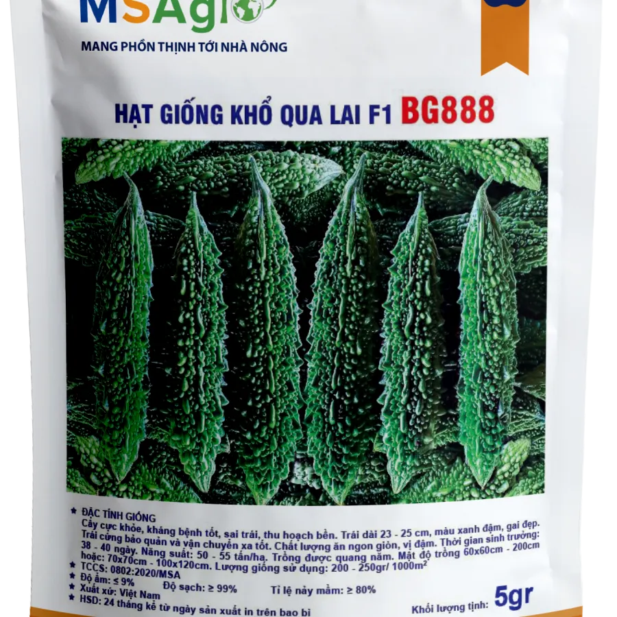 Hạt giống Khổ qua xanh đen F1 BG888 - 5gr