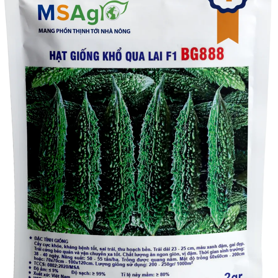 Hạt giống Khổ qua xanh đen F1 BG888 - 2gr