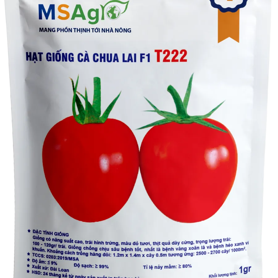 Hạt giống Cà chua Lai F1 T222 - 1gr