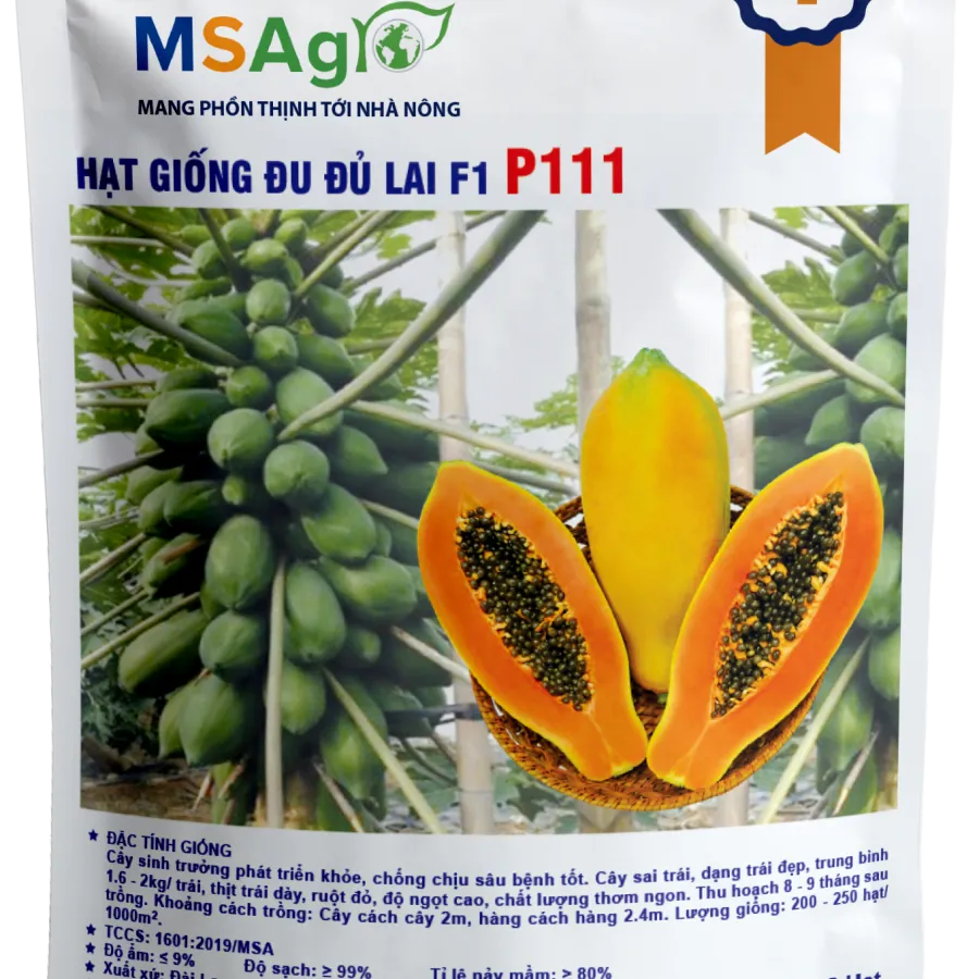 Hạt giống Đu đủ ruột đỏ F1 P111 - 1000 hạt