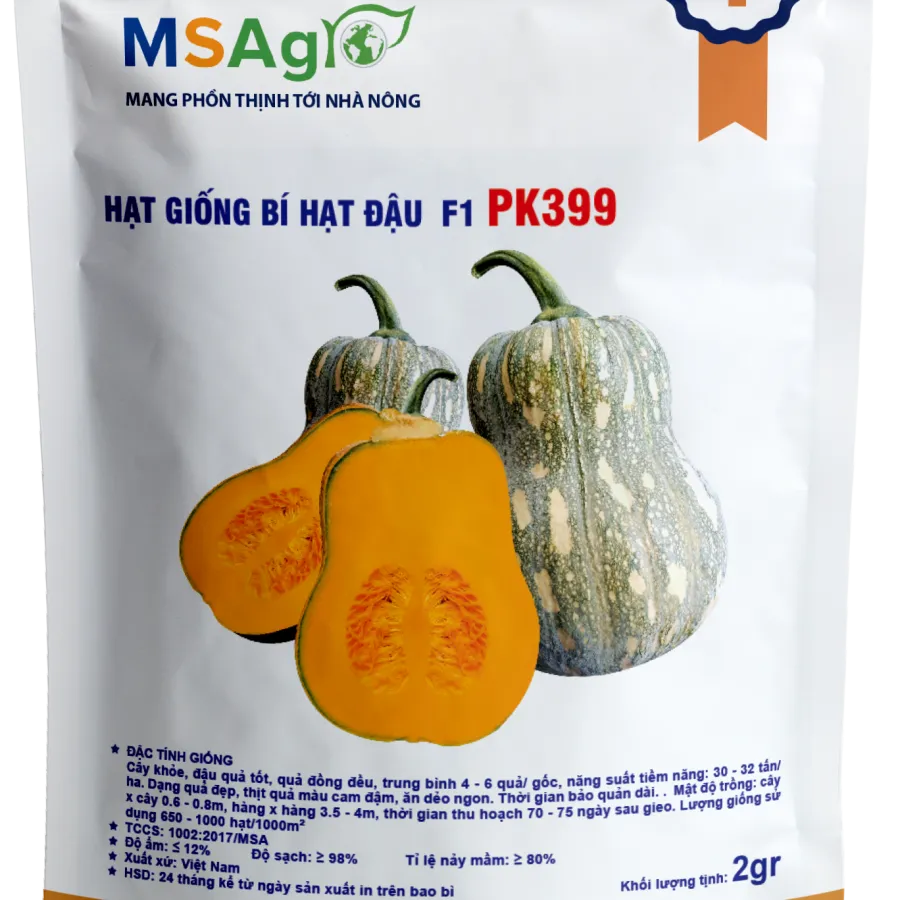 Hạt giống Bí đậu quả ngắn F1 PK399 - 2gr